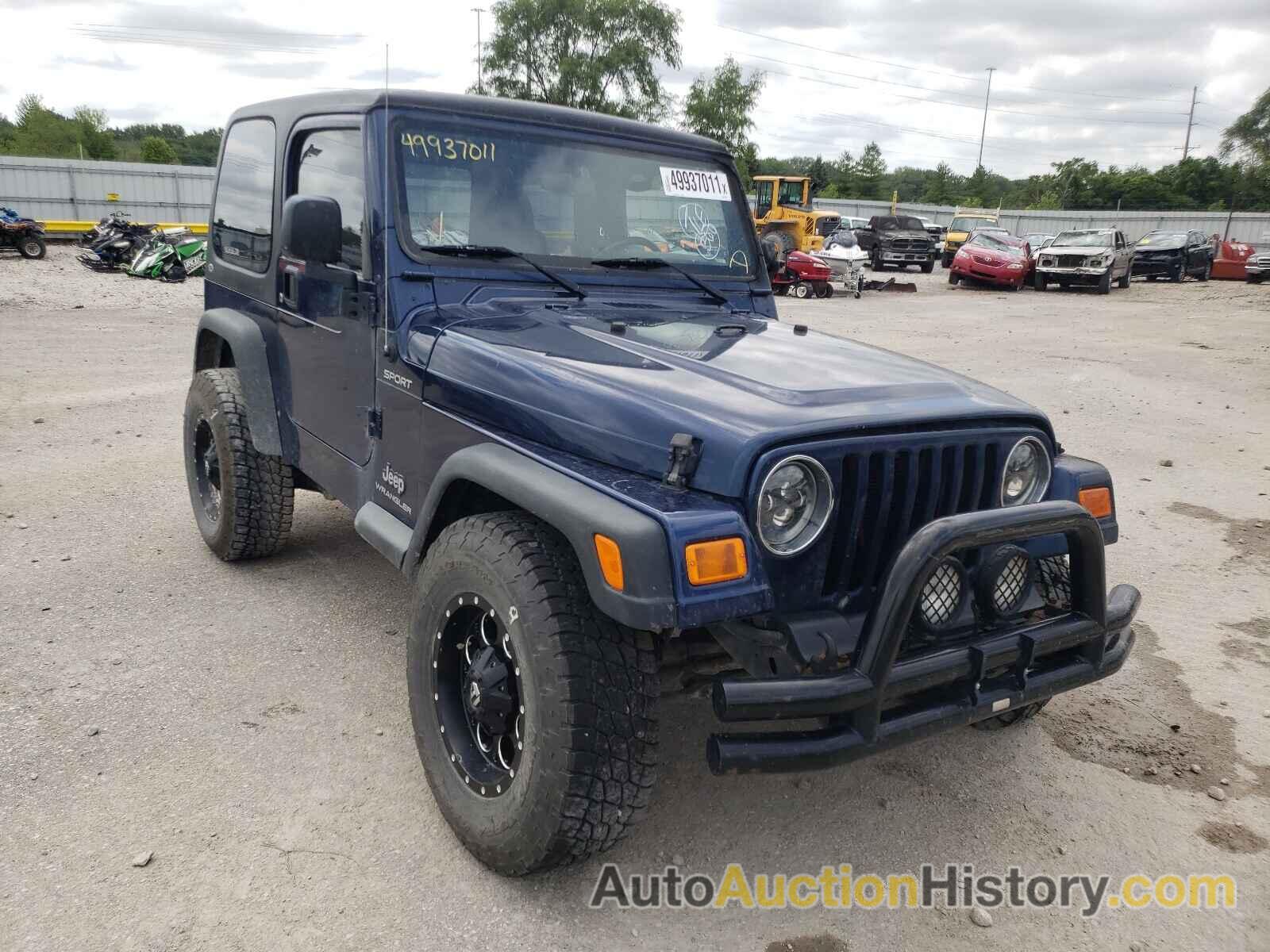 2003 JEEP WRANGLER SPORT, 1J4FA49S63P325079