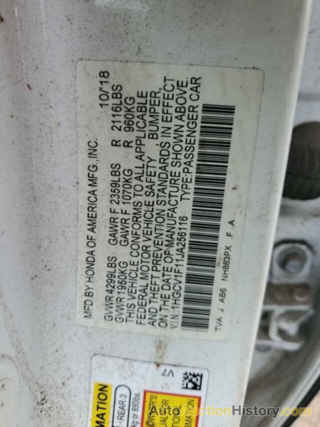 HONDA ACCORD LX, 1HGCV1F11JA256116