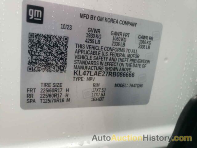 BUICK ENVISTA PR PREFERRED, KL47LAE27RB086666