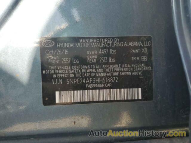 HYUNDAI SONATA SE, 5NPE24AF3HH518872