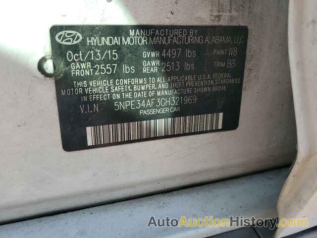 HYUNDAI SONATA SPORT, 5NPE34AF3GH321969