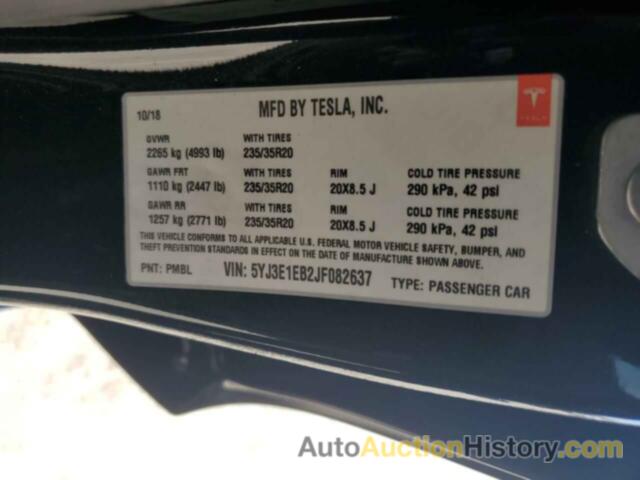 TESLA MODEL 3, 5YJ3E1EB2JF082637