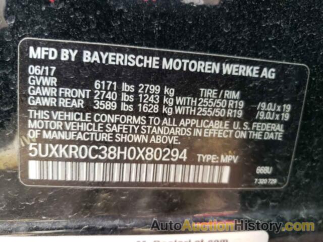 BMW X5 XDRIVE35I, 5UXKR0C38H0X80294