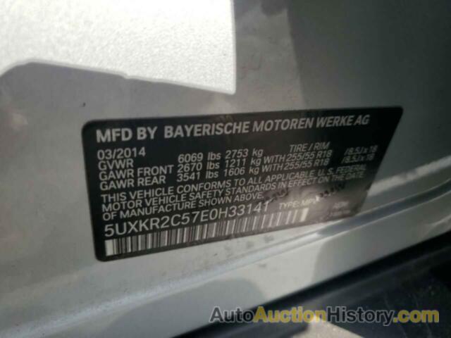 BMW X5 SDRIVE35I, 5UXKR2C57E0H33141