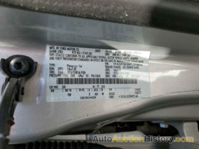 FORD FOCUS SE, 1FADP3K28FL315834