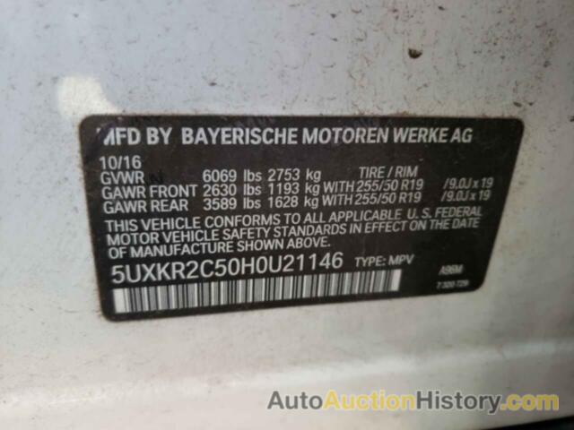 BMW X5 SDRIVE35I, 5UXKR2C50H0U21146