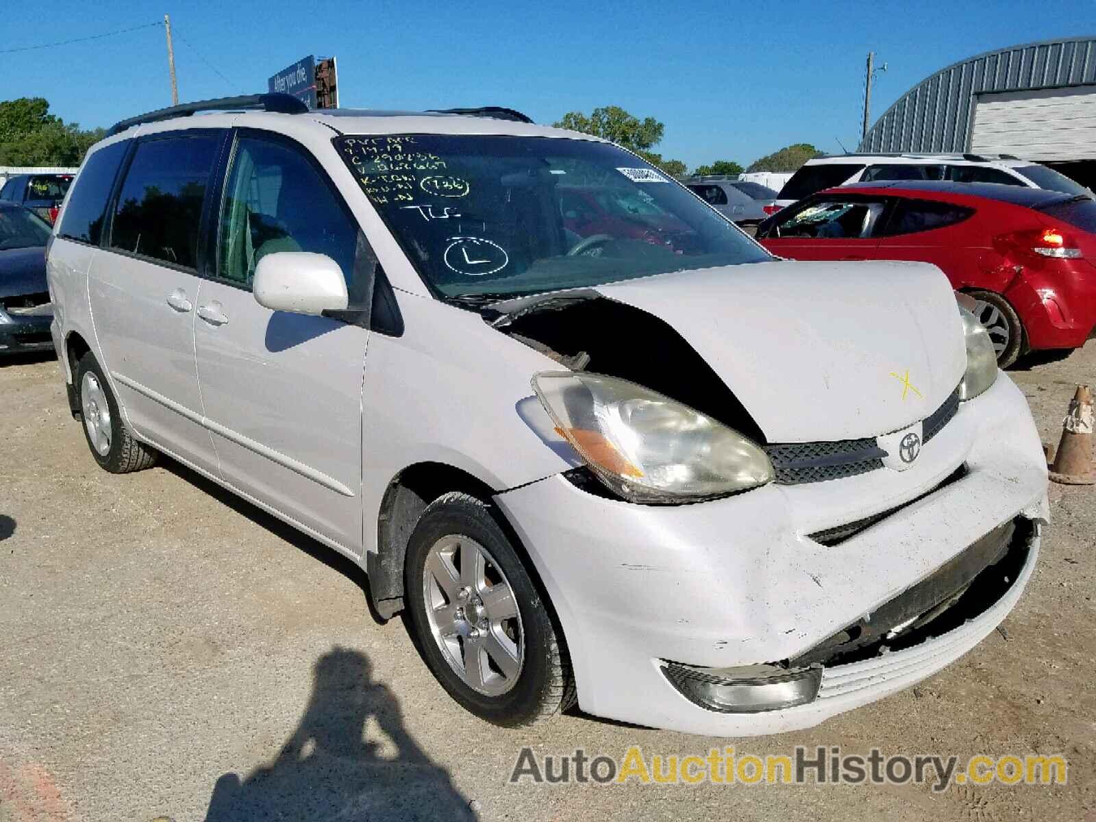 2005 TOYOTA SIENNA XLE XLE, 5TDZA22C75S268667