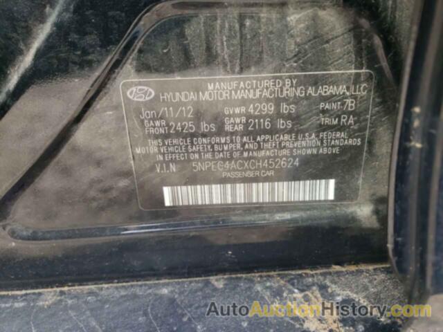 HYUNDAI SONATA SE, 5NPEC4ACXCH452624