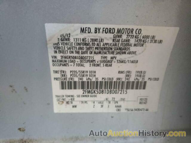 FORD FLEX LIMITED, 2FMGK5D81DBD07215