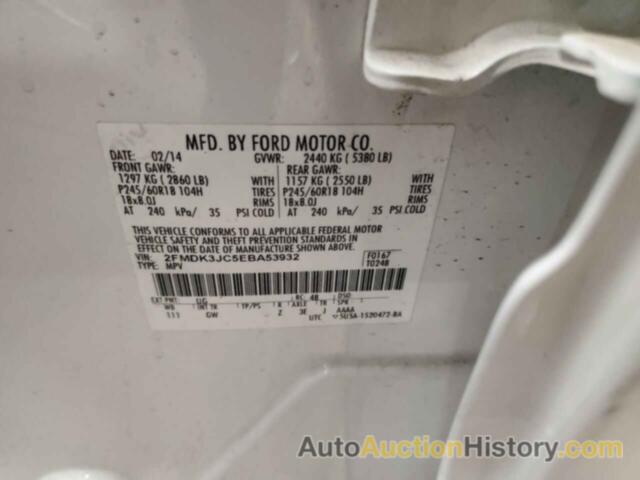 FORD EDGE SEL, 2FMDK3JC5EBA53932