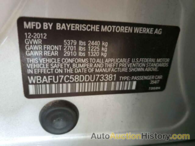 BMW 5 SERIES XI, WBAFU7C58DDU73381