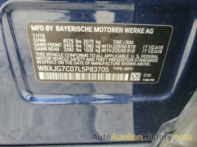 BMW X1 SDRIVE28I, WBXJG7C07L5P83705