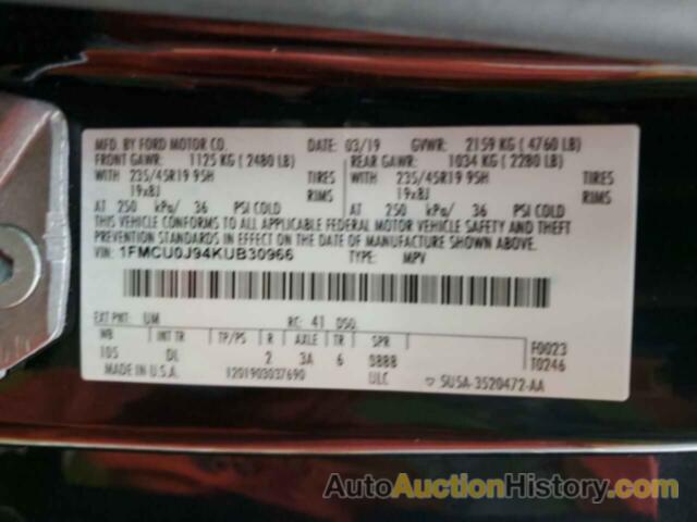 FORD ESCAPE TITANIUM, 1FMCU0J94KUB30966