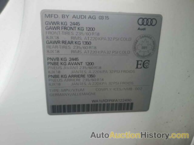 AUDI Q5 PREMIUM PLUS, WA1LFCFP6FA122490