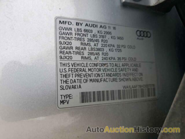 AUDI Q7 PREMIUM PLUS, WA1LAAF78HD037378