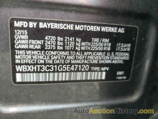 BMW X1 XDRIVE28I, WBXHT3C31G5E47120