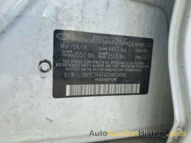 HYUNDAI SONATA SE, 5NPE24AFXGH410456