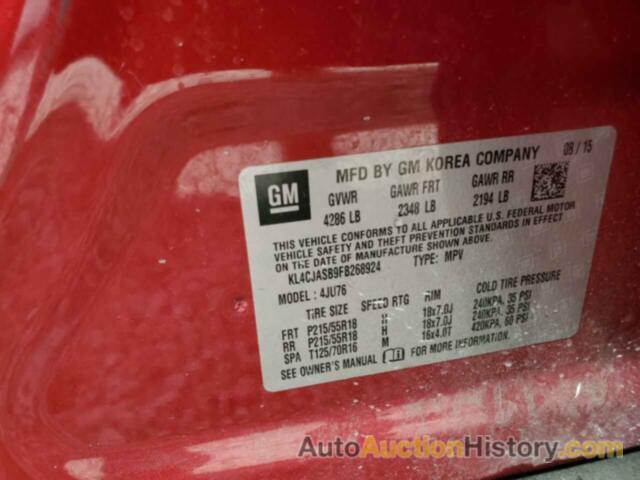 BUICK ENCORE, KL4CJASB9FB268924