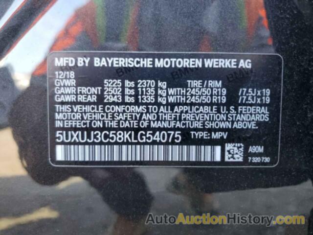 BMW X4 XDRIVE30I, 5UXUJ3C58KLG54075