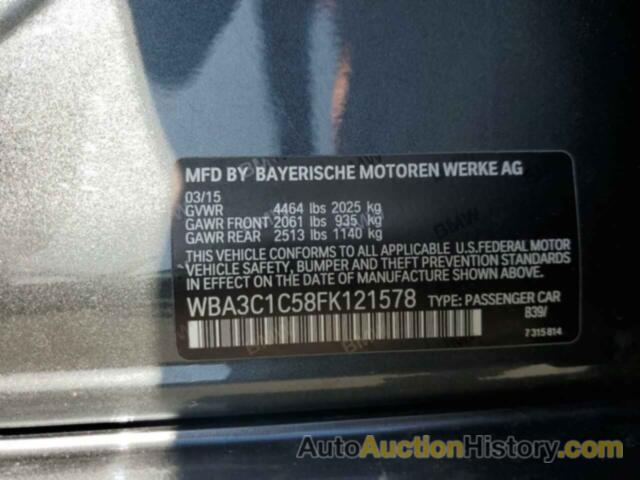 BMW 3 SERIES I SULEV, WBA3C1C58FK121578
