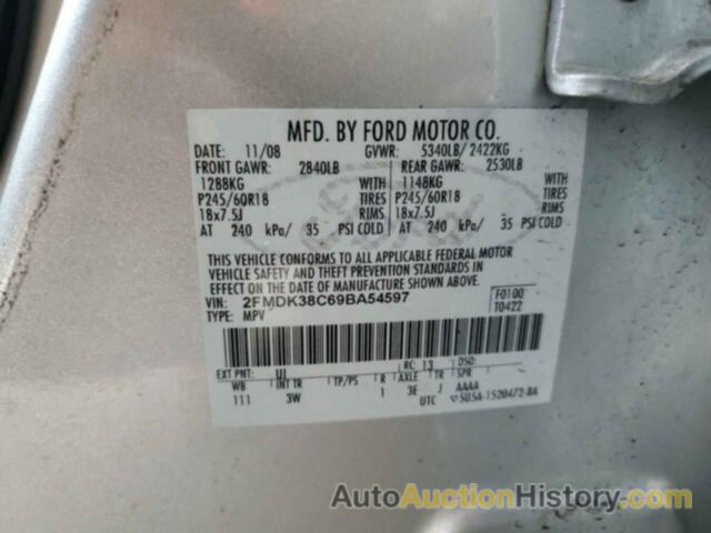 FORD EDGE SEL, 2FMDK38C69BA54597