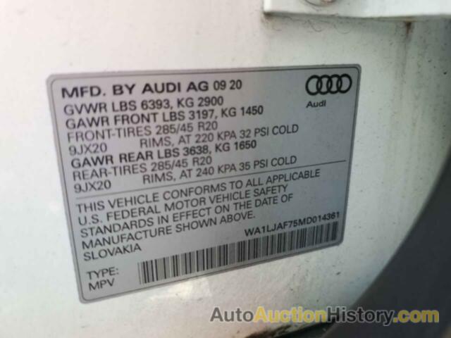 AUDI Q7 PREMIUM PLUS, WA1LJAF75MD014361