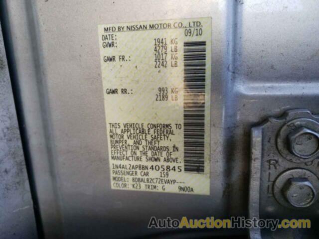 NISSAN ALTIMA BASE, 1N4AL2AP8BN405845