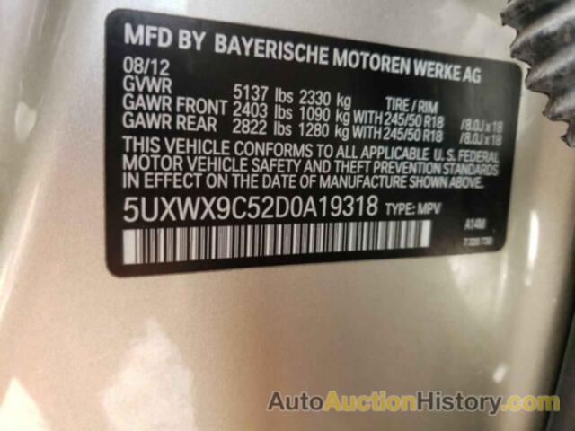 BMW X3 XDRIVE28I, 5UXWX9C52D0A19318