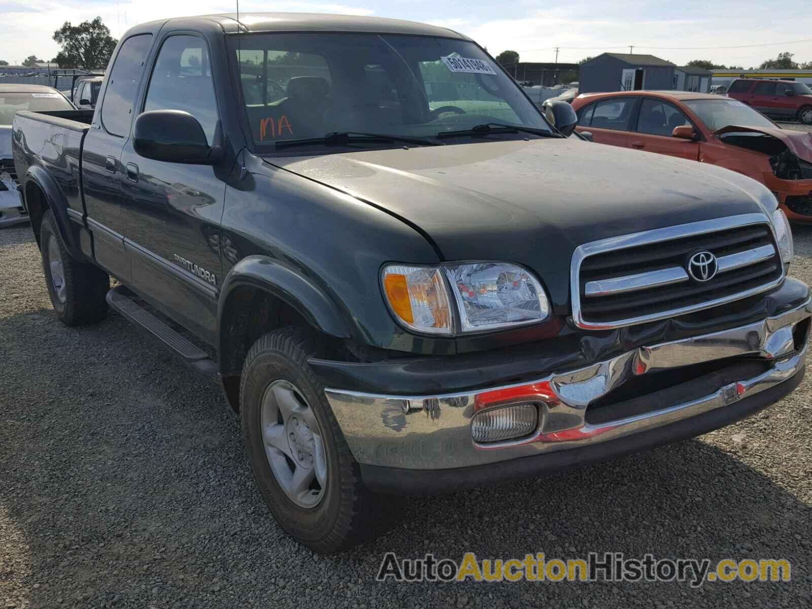 2001 TOYOTA TUNDRA ACCESS CAB LIMITED, 5TBBT48111S206939
