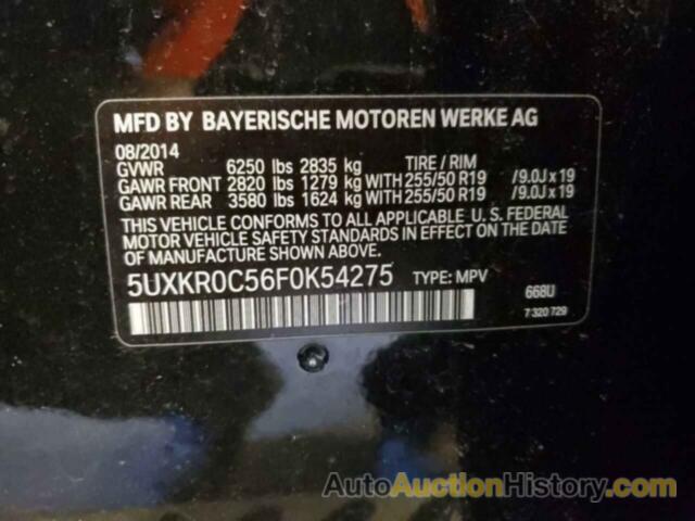 BMW X5 XDRIVE35I, 5UXKR0C56F0K54275