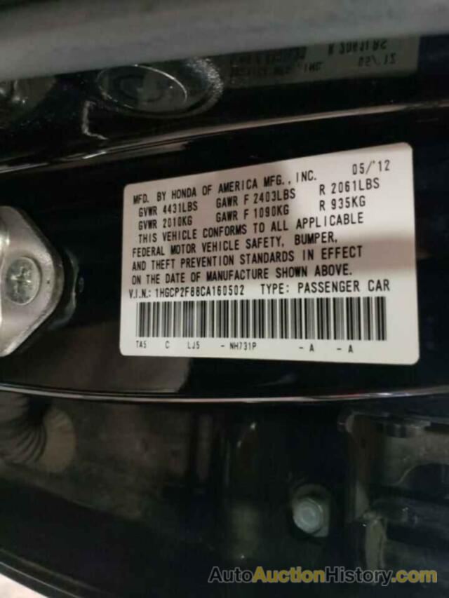 HONDA ACCORD EXL, 1HGCP2F88CA160502