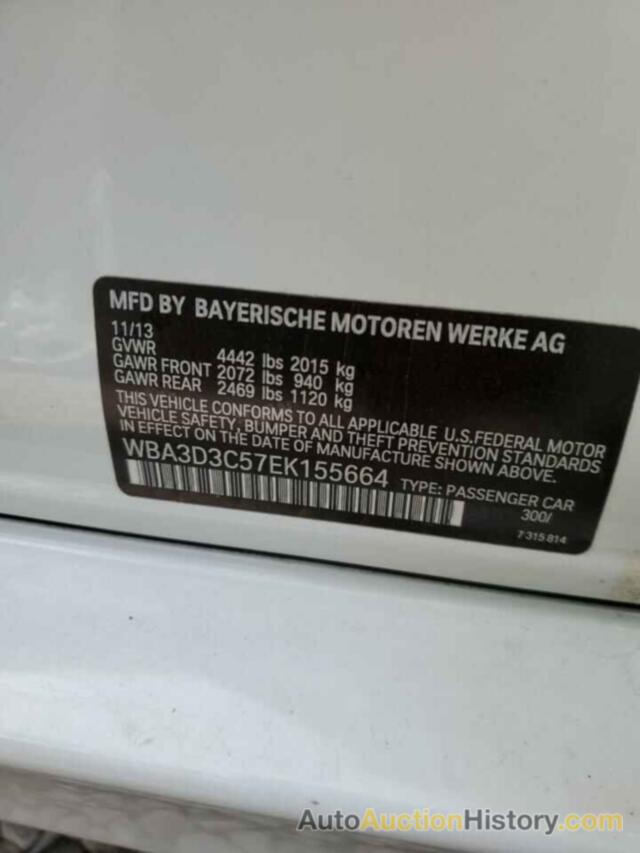 BMW 3 SERIES D, WBA3D3C57EK155664