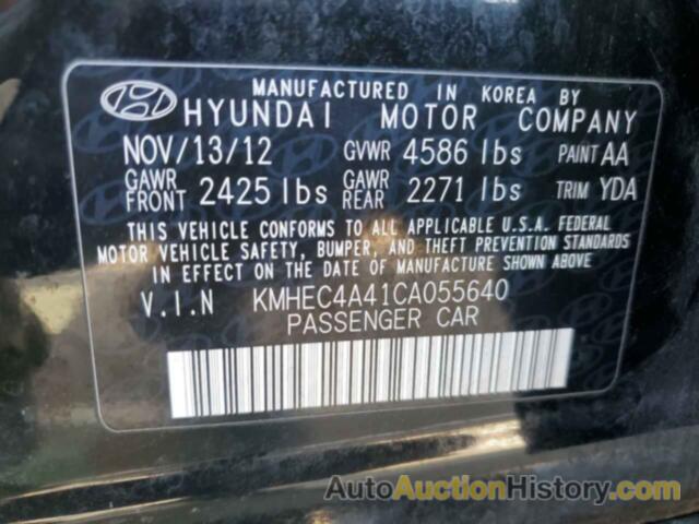 HYUNDAI SONATA HYBRID, KMHEC4A41CA055640