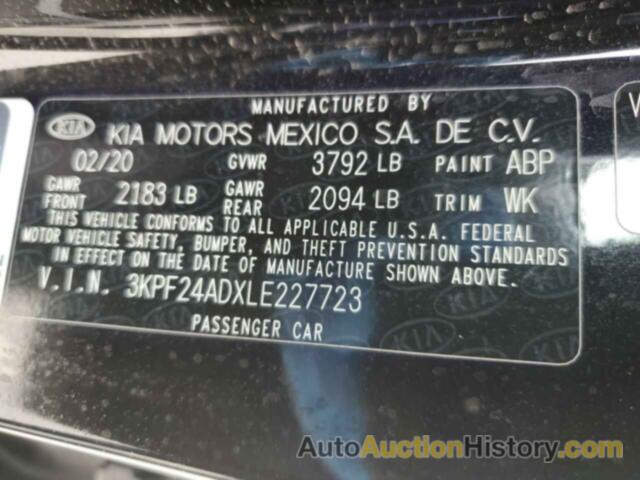 KIA FORTE FE, 3KPF24ADXLE227723