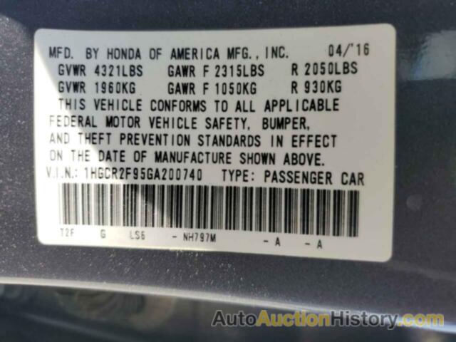 HONDA ACCORD EXL, 1HGCR2F95GA200740