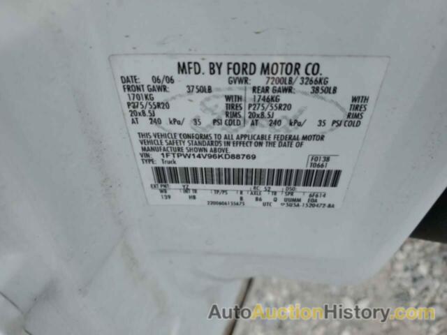 FORD F-150 SUPERCREW, 1FTPW14V96KD88769