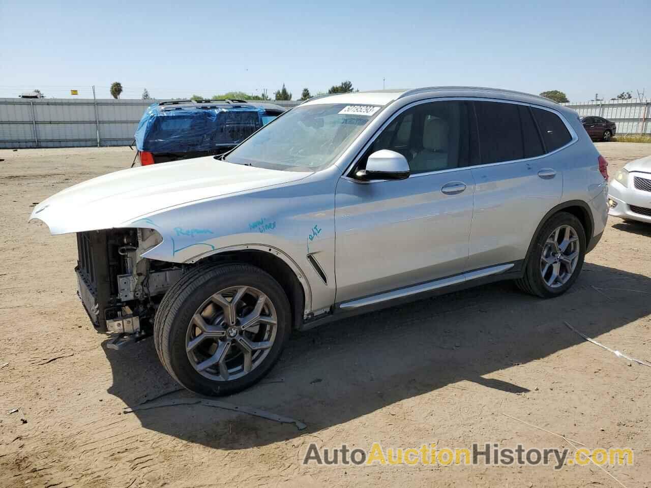 2020 BMW X3 SDRIVE30I, 5UXTY3C00L9B01012