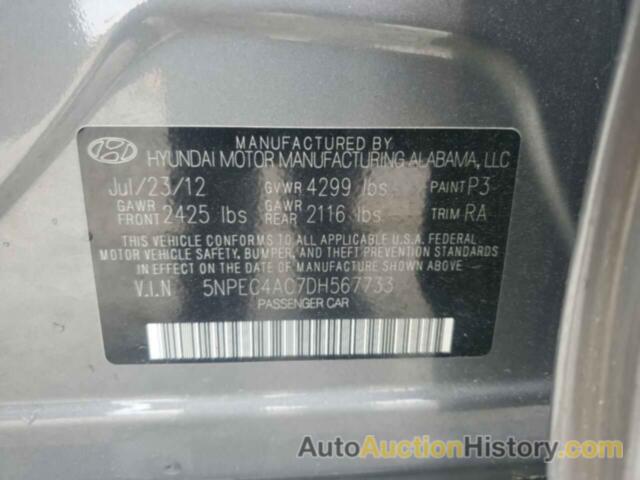 HYUNDAI SONATA SE, 5NPEC4AC7DH567733