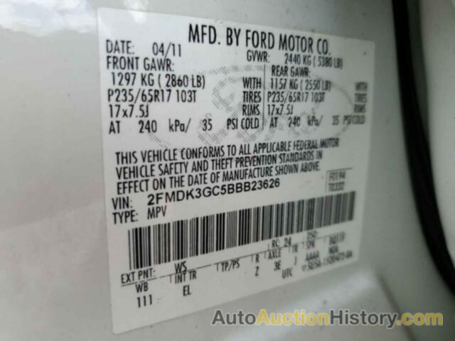 FORD EDGE SE, 2FMDK3GC5BBB23626