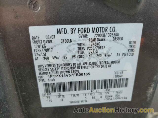 FORD All Models, 1FTPX14V57FB06165