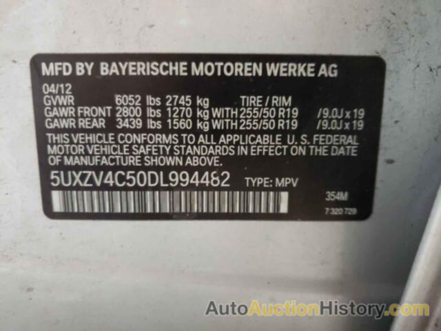BMW X5 XDRIVE35I, 5UXZV4C50DL994482