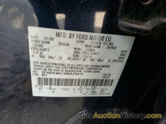 FORD EDGE SE, 2FMDK46C18BA79415