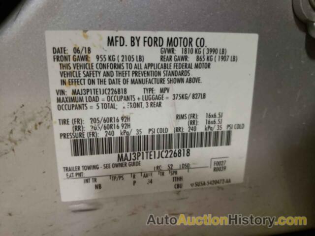 FORD ECOSPORT SE, MAJ3P1TE1JC226818