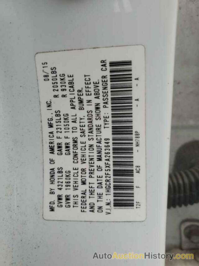 HONDA ACCORD SPORT, 1HGCR2F5XFA263649