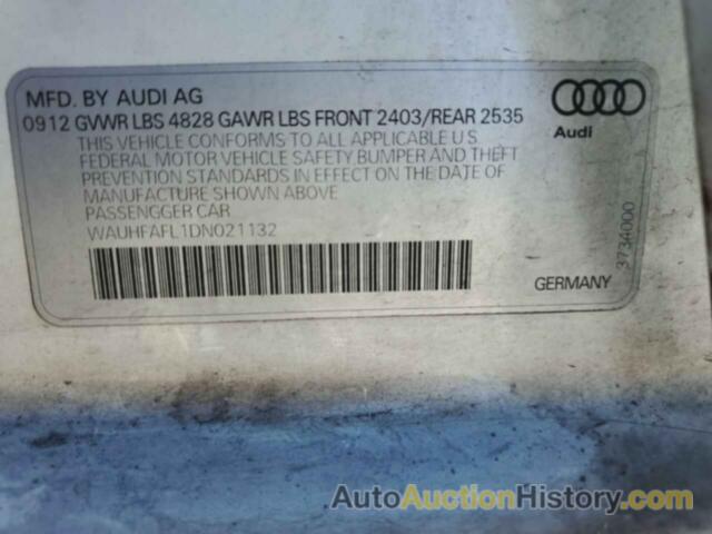 AUDI A4 PREMIUM PLUS, WAUHFAFL1DN021132