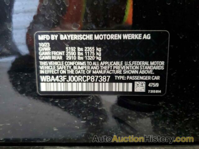 BMW 5 SERIES I, WBA43FJ00RCP87387