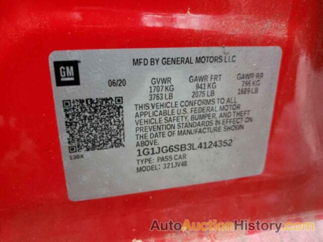 CHEVROLET SONIC, 1G1JG6SB3L4124352