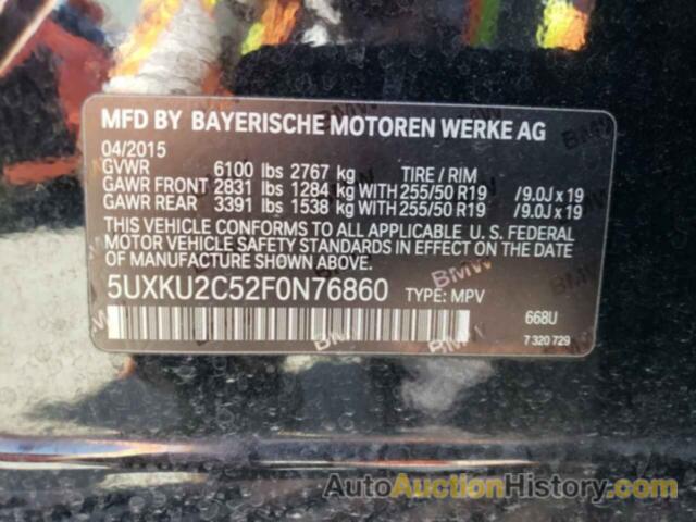 BMW X6 XDRIVE35I, 5UXKU2C52F0N76860