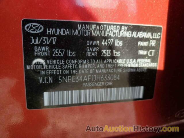 HYUNDAI SONATA SPORT, 5NPE34AF1JH633084