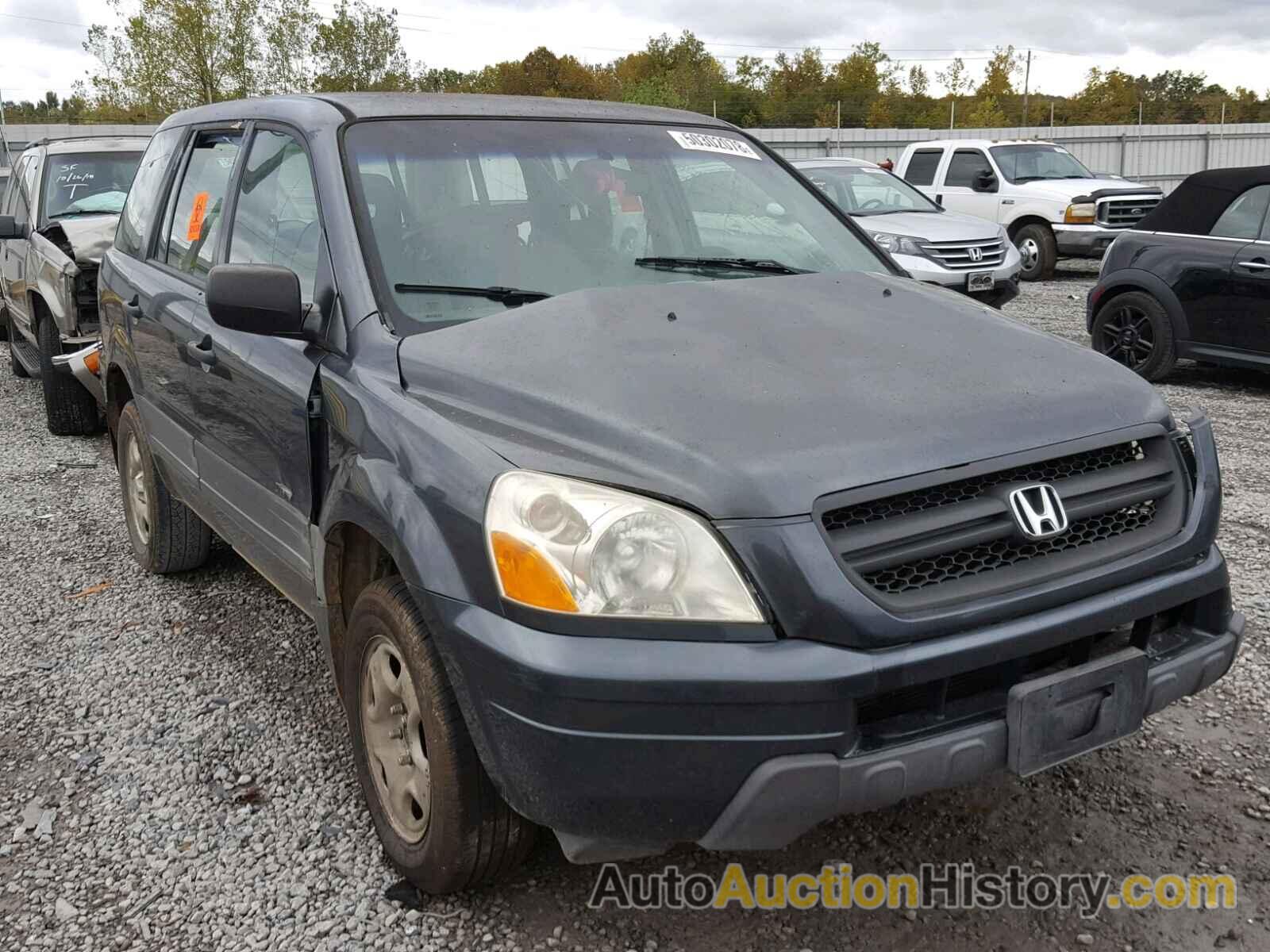 2005 HONDA PILOT LX, 2HKYF18135H558522